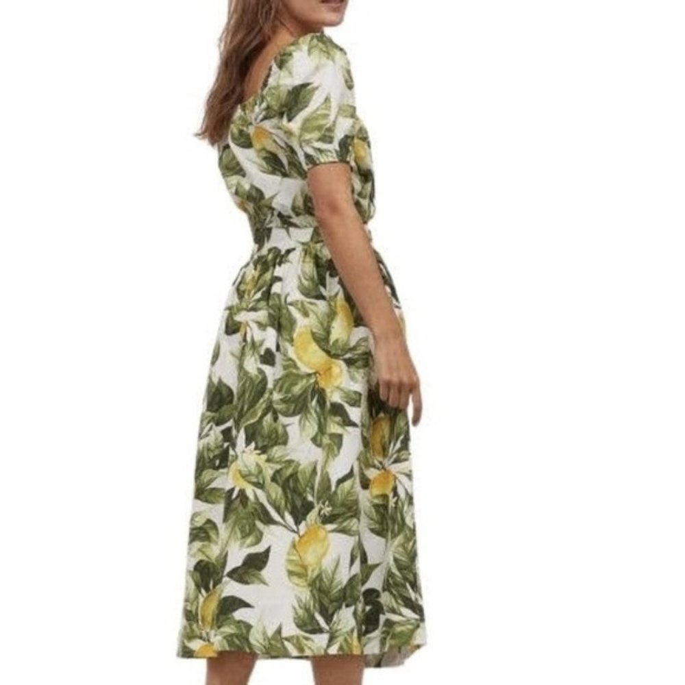 H&M | Lemon Print Cotton Top and Skirt Set